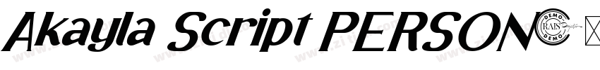 Akayla Script PERSON字体转换